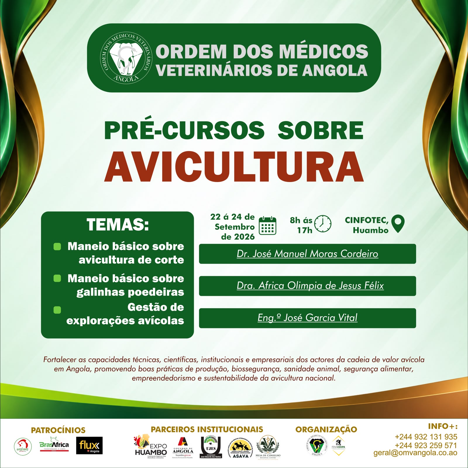 Pré-Cursos sobre Avicultura